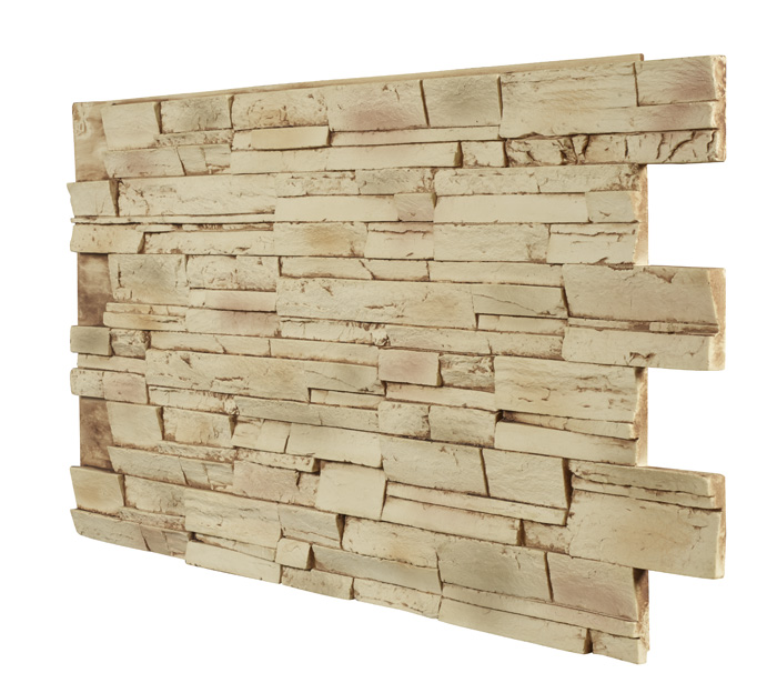 Stacked Stone Dry Stack - Light Tan
